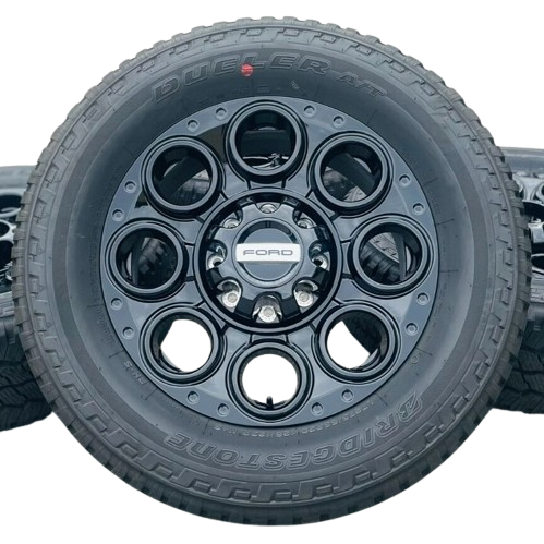20” Black F-250/F-350 Wheels Rims with Tires – Factory Original Platinum Tremor 2023-2024