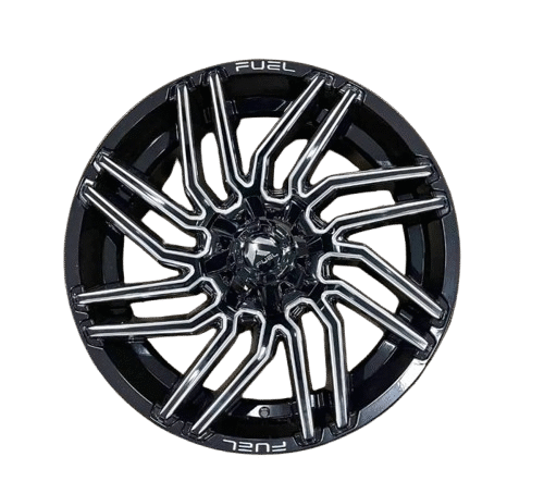 Brand New 22x10" Fuel Off Road Wheels D773 Typhoon in Gloss Black and Milled