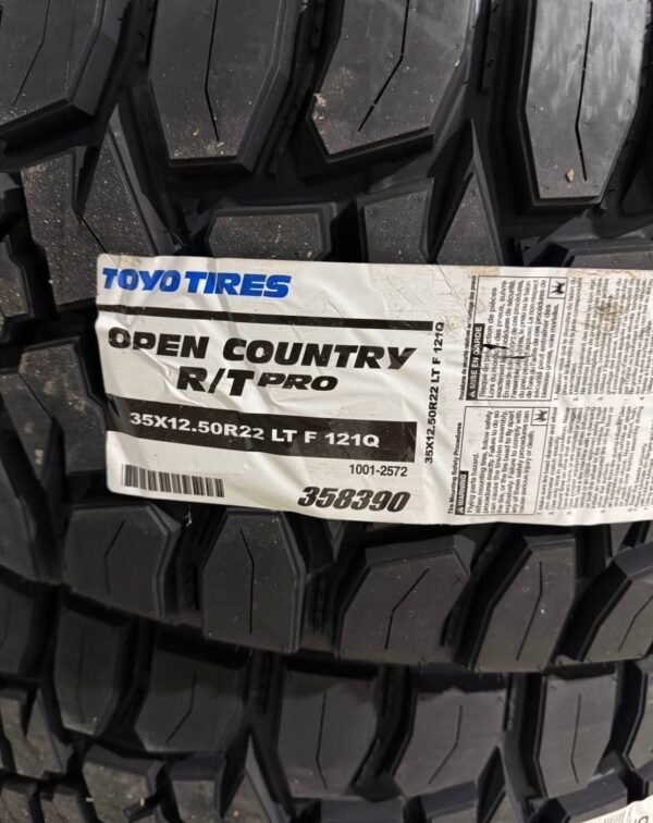 Brand New Set of Toyo Open Country RT Pro 35x12.50R22 LT Tires